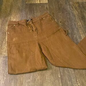 Brown double knee carpenter jeans